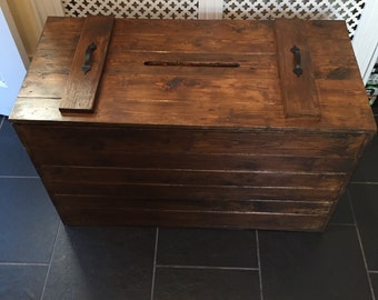 Large dark oak storage box (SD)