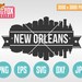 SVG NEW ORLEANS Louisiana Stamps. Svg Cut File. Svg Skyline | Etsy