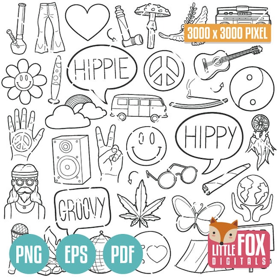 Page 3  Hippie vintage png Vectors & Illustrations for Free