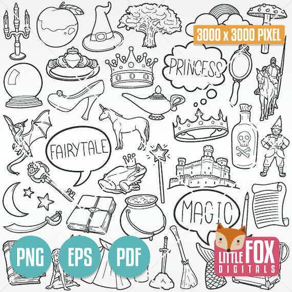 Fantasievolle Tekenclipart