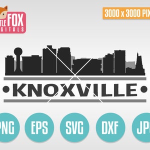 SVG-SKYLINE KNOXVILLE. Tennessee, VS. Knoxville gesneden bestand Skyline City. Skyline van Knoxville. Knoxville gesneden ontwerp silhouet vector.