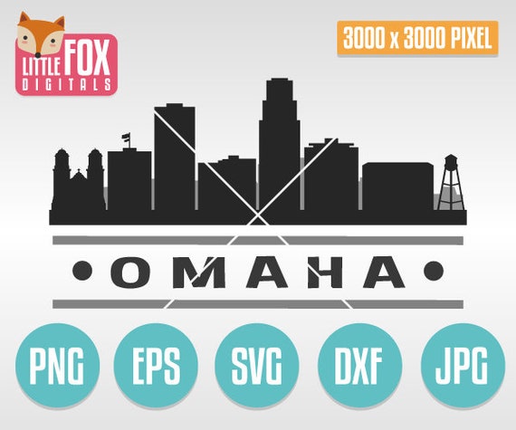 Svg Vector Omaha Nebraska Usa Cut File Skyline Omaha City Etsy