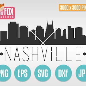 SVG-SKYLINE NASHVILLE. Tennessee, VS. Nashville gesneden bestand Skyline City. Skyline van Nashville. Gesneden ontwerp silhouet vector.