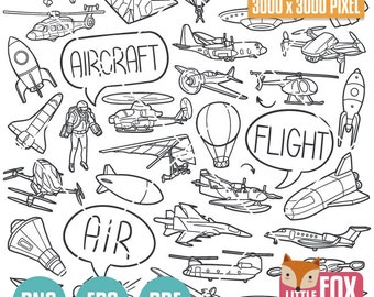 TRASPORTS and VEHICLES Travel vector Doodle Icons. Clipart Scrapbook Artwork Coloring Hand Drawn. Line Scribble Sketch Scrapbooking Design.