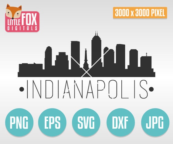 Download Svg Vector Indianapolis Indiana Usa Cut File Skyline City Etsy