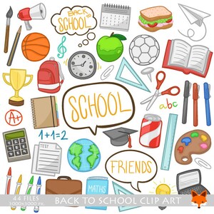 Back to School Learning Friends Color Doodle Icons Clipart Scrapbook Set PNG Transparent Design Scrapbooking Transparent Sketch Scribble