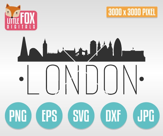 Download Svg Skyline London England Uk London Cut File Skyline City Etsy