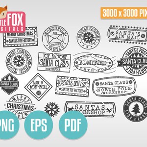Vector KERSTMAN POST. Kerstversiering zoete kerstbadge. Silhouet digitaal ontwerp vakantie illustratie. Plakboek .png eps.