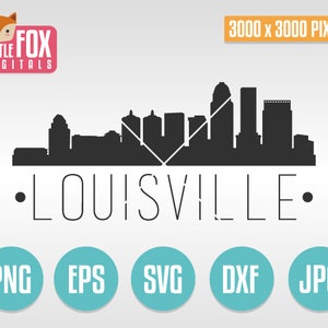 SVG-SKYLINE LOUISVILLE. Kentucky, VS. Louisville gesneden bestand Skyline City. Skyline van Louisville. Louisville gesneden ontwerpsilhouet.