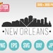SVG SKYLINE New ORLEANS. Louisiana New Orleans Cut File Skyline City ...