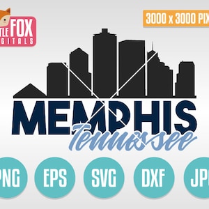 SVG-HORIZON MEMPHIS. Memphis, Tennessee, VS. Memphis gesneden bestand Skyline City. Skyline van Memphis. Memphis gesneden ontwerp silhouet Vector.