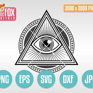 SVG ILLUMINATI Symbol. Masonic Sign. Illuminati Cut File Svg. Sticker Planner Svg. Illuminati Illustration. Scrapbook Clip Art Cricut.