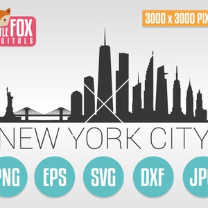 SVG VECTOR New York NYC, Usa. Cut File Skyline New York. Silhouette Clipart New York. Digital Illustration Scrapbook. New York Cuttable.