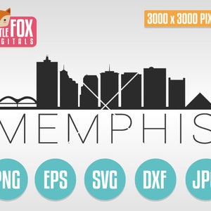 SVG-HORIZON MEMPHIS. Memphis, Tennessee, VS. Memphis gesneden bestand Skyline City. Skyline van Memphis. Memphis gesneden ontwerp silhouet Vector.