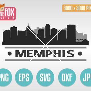 SVG-HORIZON MEMPHIS. Memphis, Tennessee, VS. Memphis gesneden bestand Skyline City. Skyline van Memphis. Memphis gesneden ontwerp silhouet Vector.