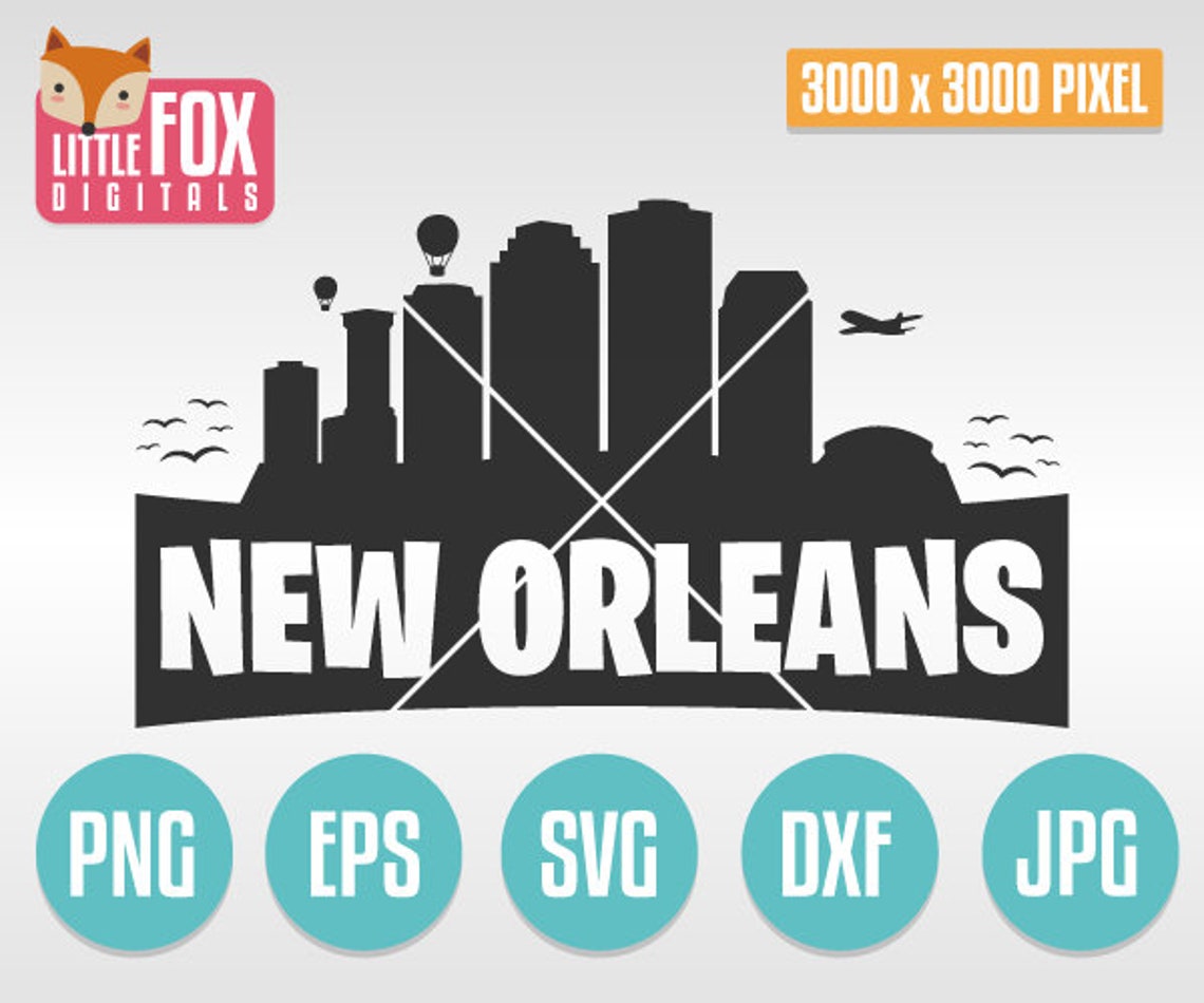 SVG SKYLINE New ORLEANS. Louisiana New Orleans Cut File - Etsy