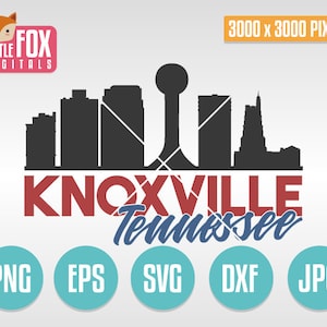 SVG-SKYLINE KNOXVILLE. Tennessee, VS. Knoxville gesneden bestand Skyline City. Skyline van Knoxville. Knoxville gesneden ontwerp silhouet vector.