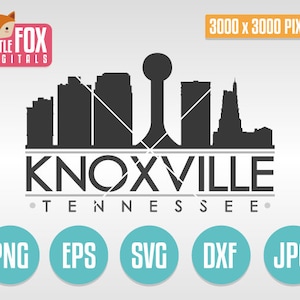 SVG-SKYLINE KNOXVILLE. Tennessee, VS. Knoxville gesneden bestand Skyline City. Skyline van Knoxville. Knoxville gesneden ontwerp silhouet vector.