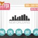 SVG SKYLINE New ORLEANS. New Orleans Louisiana Cut File Skyline City ...