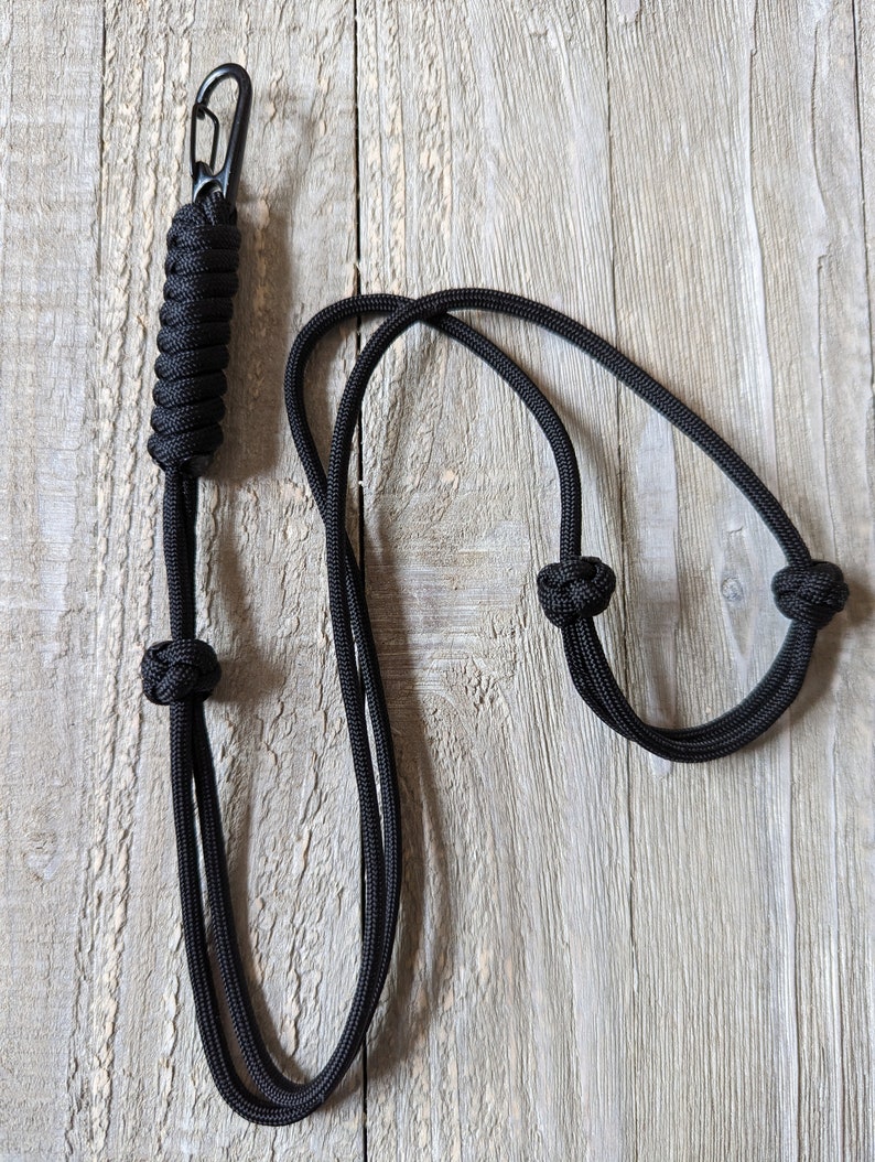 Paracord Fully Adjustable Neck Lanyard SK Cobra available upon request image 2