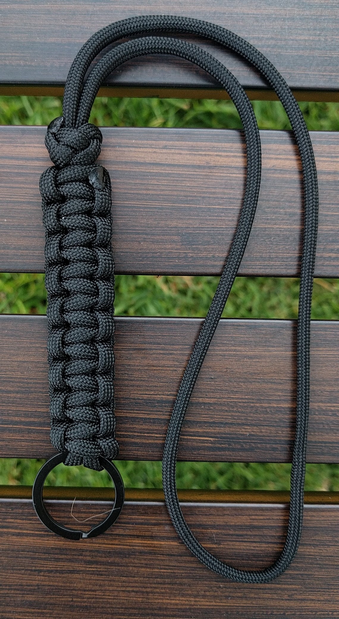 Paracord Adjustable Wrist Lanyard with KeyRing Etsy