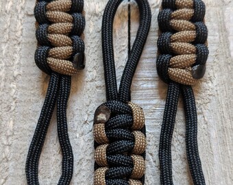 Pack of 3 Paracord Zipper Pull (Two Color)