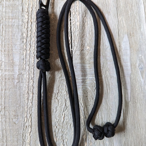 Paracord Fully Adjustable Neck Lanyard  - SK (Cobra available upon request)