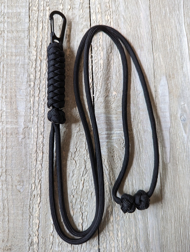 Paracord Fully Adjustable Neck Lanyard SK Cobra available upon request image 1