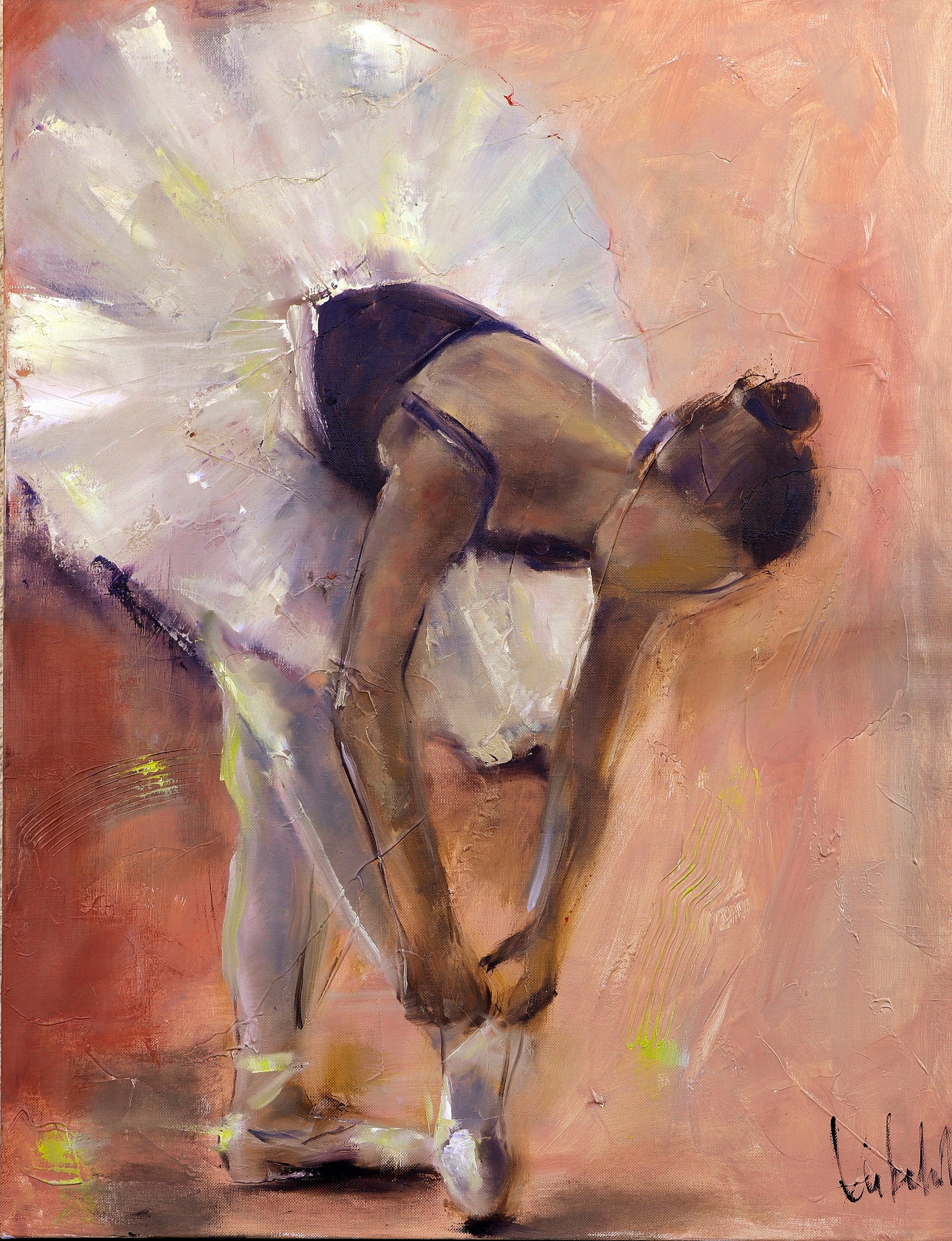 Ballerina tying shoes clearance