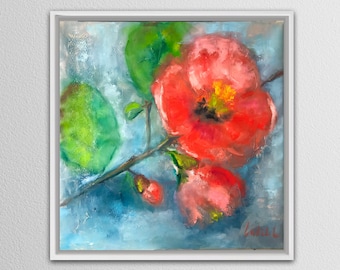 Blossoming Branch Fine Art Print: Abstract Botanical Floral Wall Art