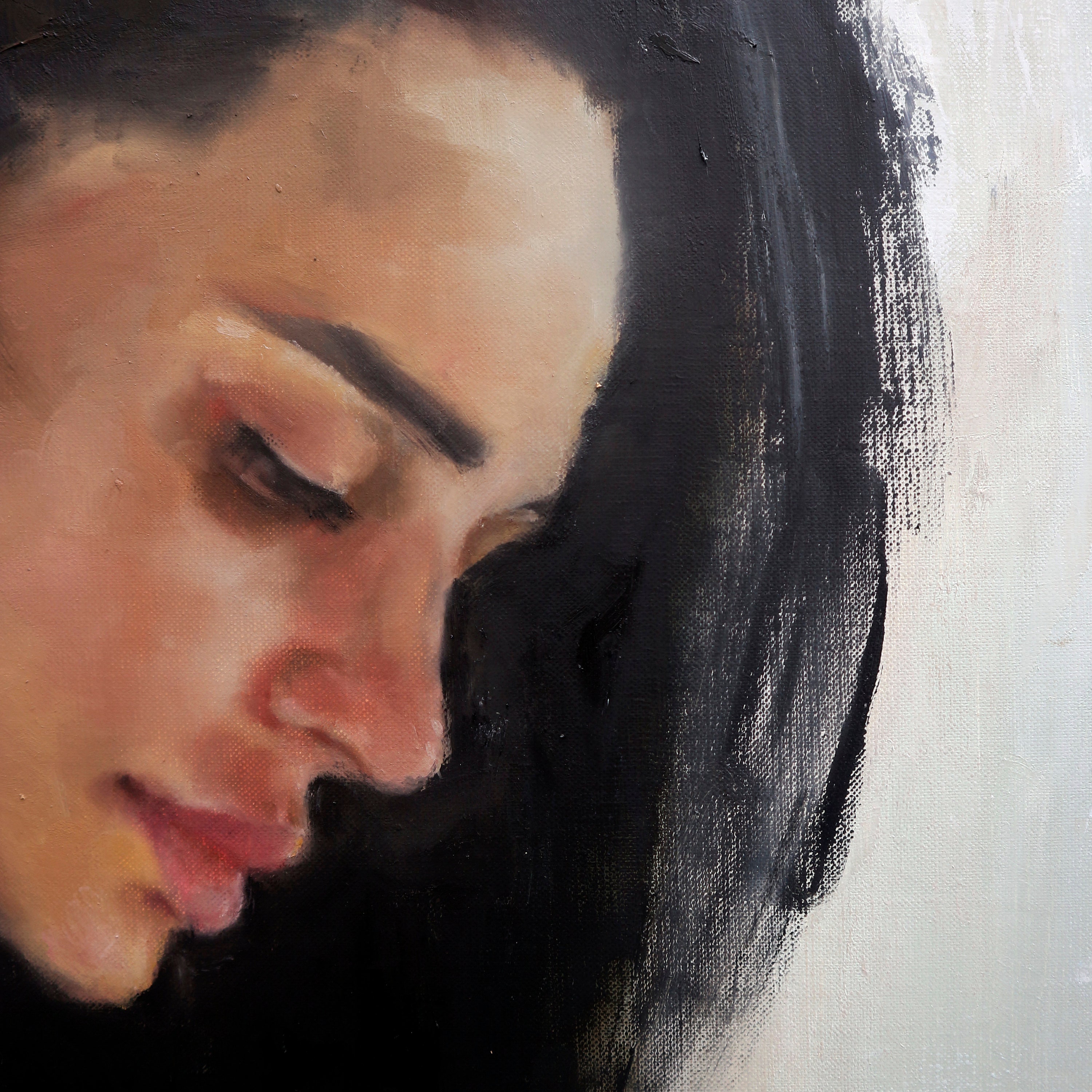Portrait Painting Original Woman Portrait on Canvas Oil Portrait Female ...