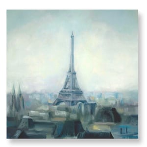 Paris painting Canvas original Eiffel Tower oil painting Paris wall art