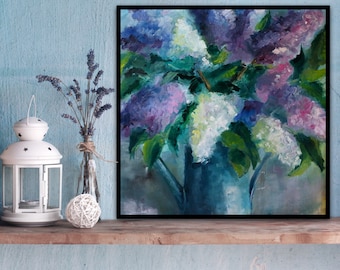 Lilac Art Print, Floral Wall Art, Botanical Flower Print