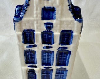 Hand Painted Delft Blue Canal House Coin Bank Holland 13 Cm - Etsy