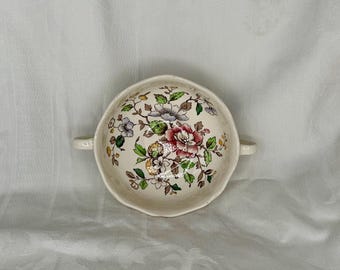 Royal Doulton Monmouth Cream Soup Bowl D6195, 2 Handles, England 1950s