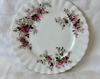 Set of 3 Royal Albert Lavender Rose Plates | Bone China 16cm England