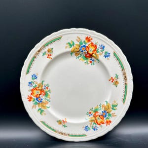 Vintage Floral Plates: J. Blakeman England, Cottagecore Decor (Set of 2)