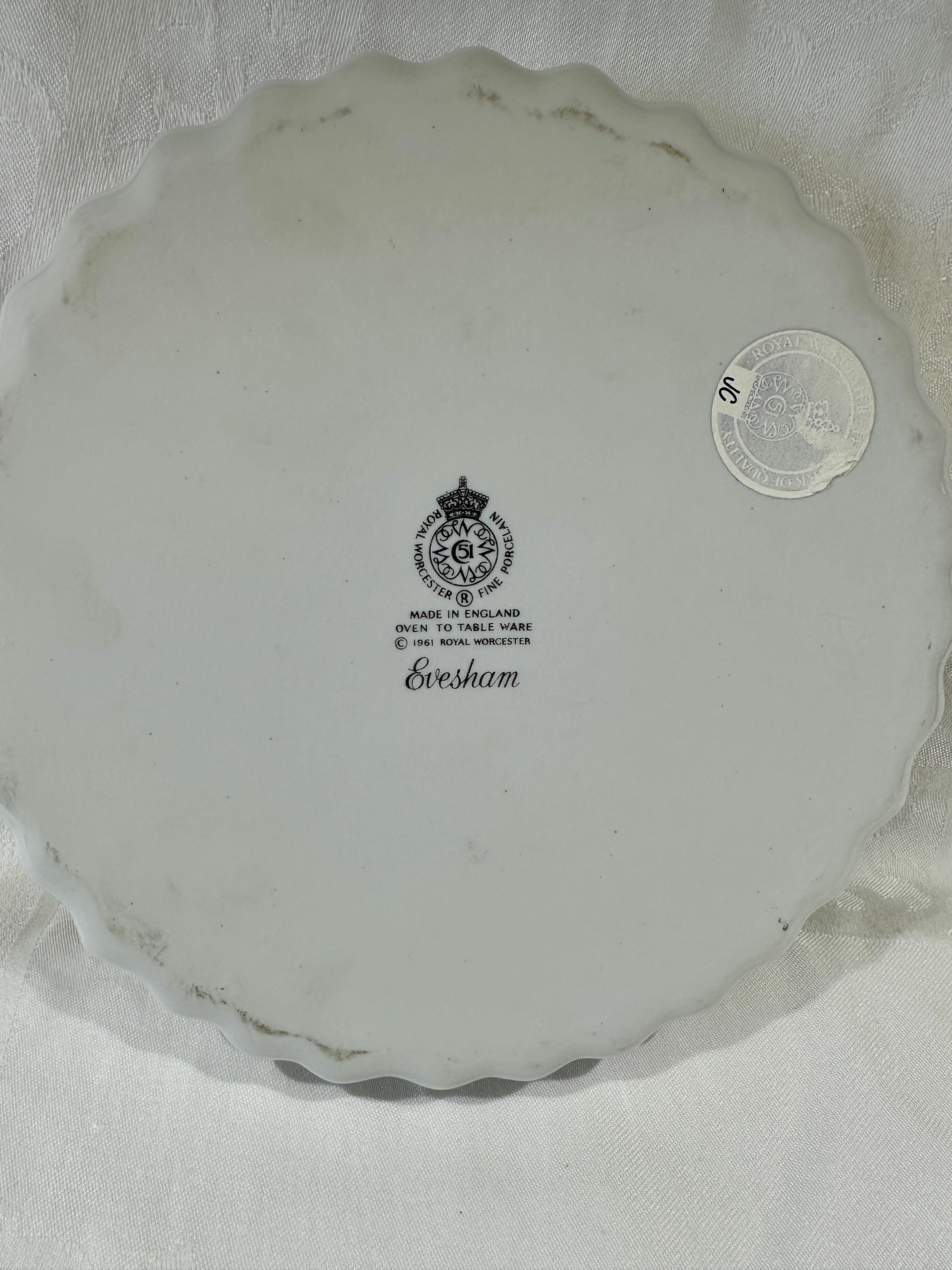 ロイヤルウースター イヴシャム タルト皿 2個セット – 19 cm & 22 cm 