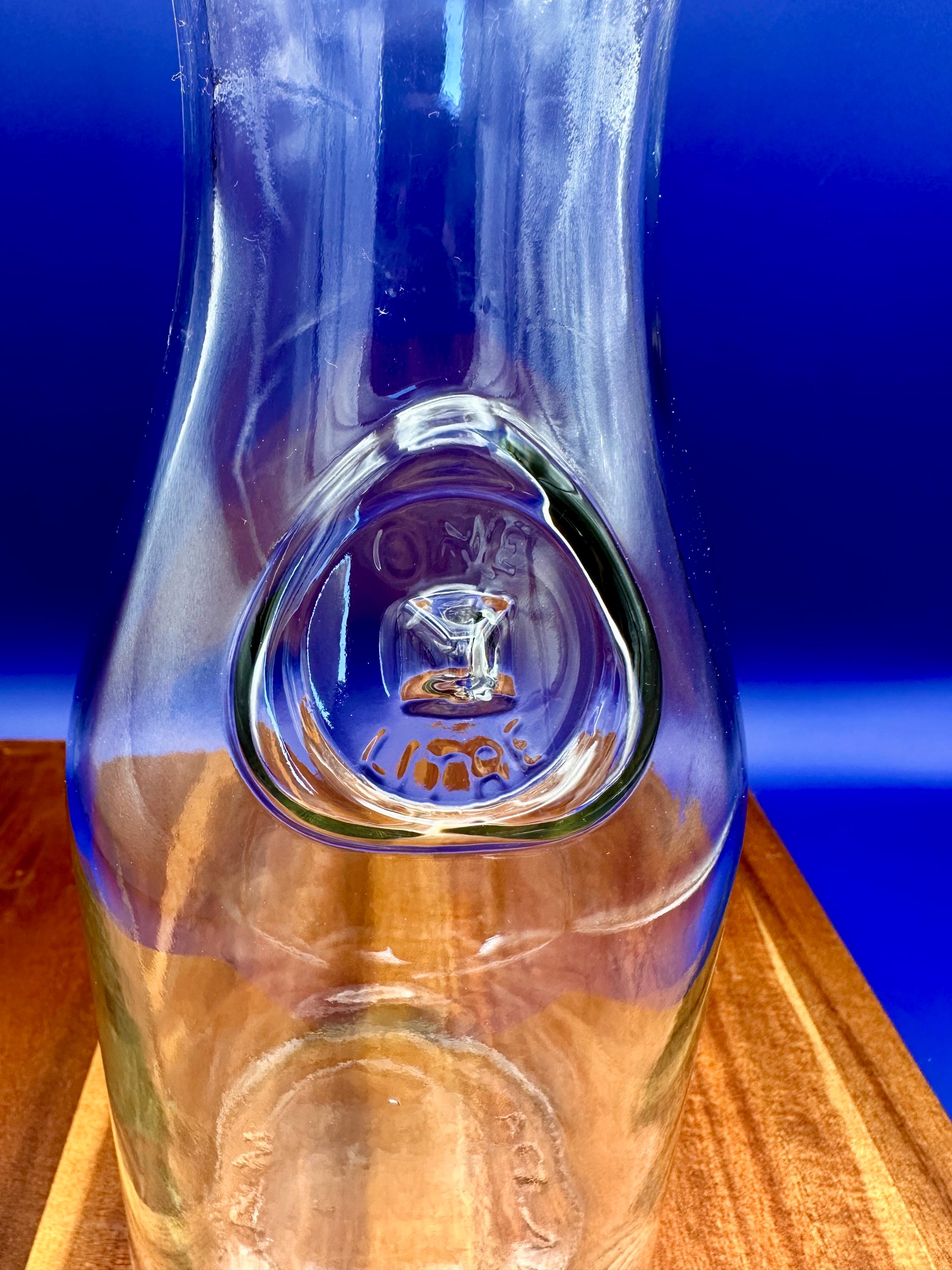 ヴィンテージ 1リットル ガラス製ミルクボトル - エンボス加工 カナダ