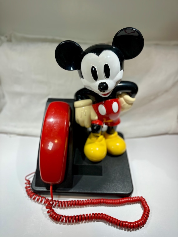 ミッキーマウス(昭和レトロヴィンテージ) ヴィンテージ ミッキーマウス 電話 • 90年代ディズニー コレクターズ