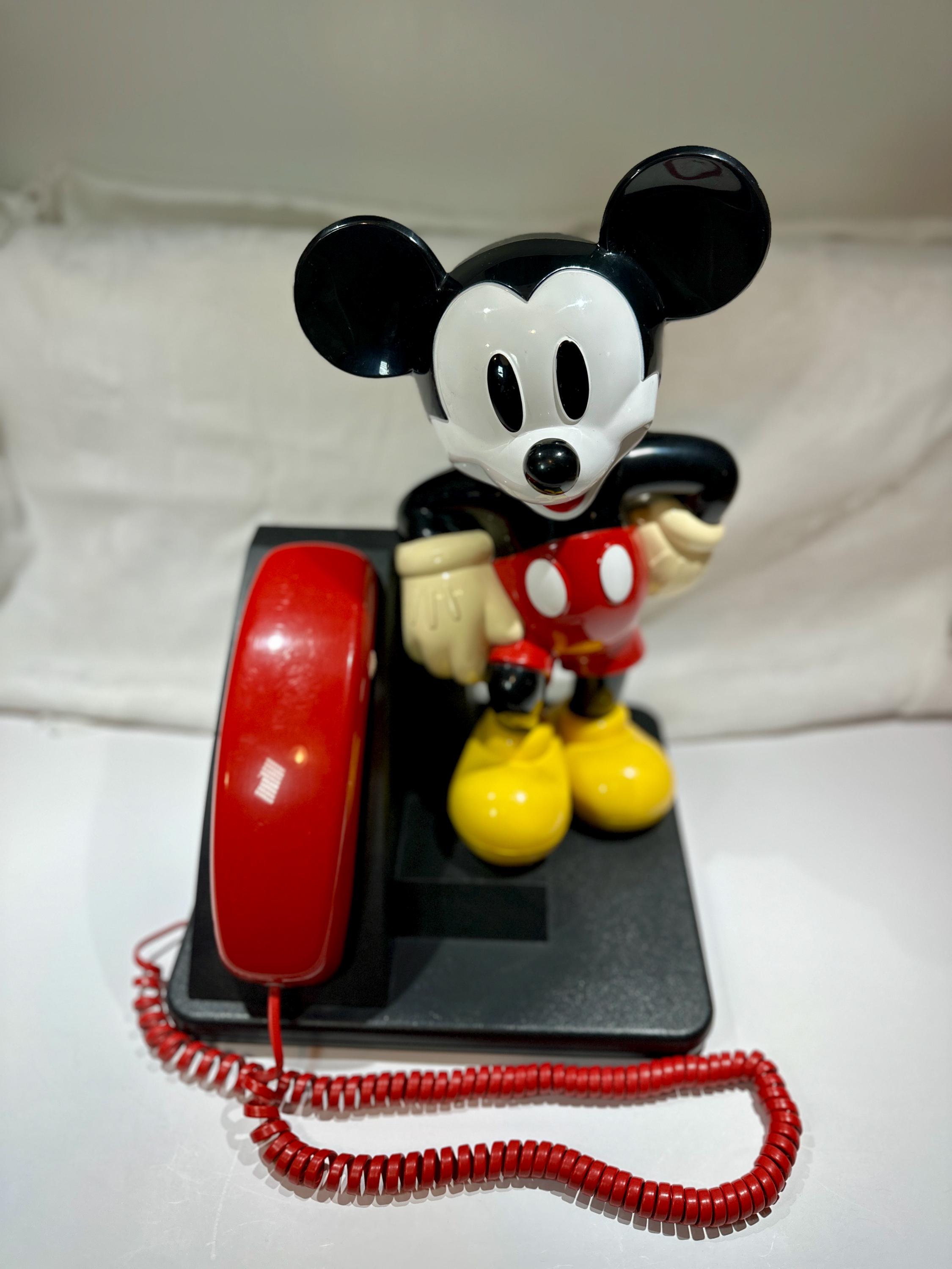 ヴィンテージ ミッキーマウス 電話 • 90年代ディズニー コレクターズ