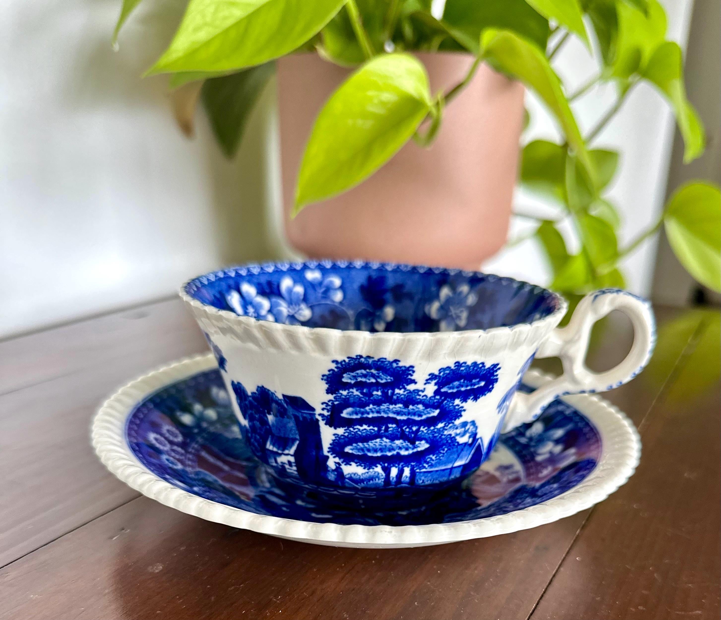 Spode blue tower - Etsy 日本