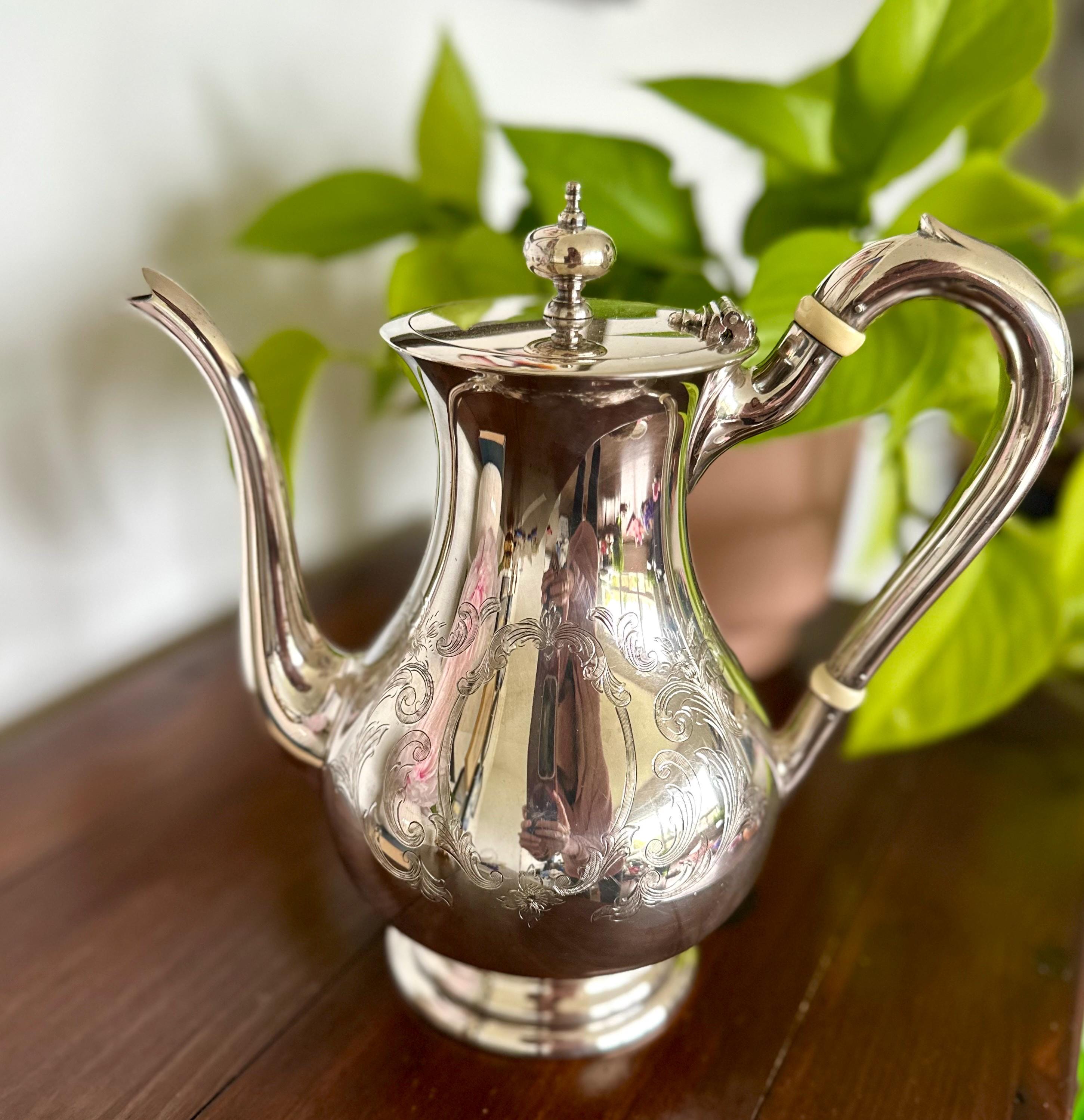 Vintage Birks Regency Plate Coffee Pot | Silver Plated E.P. Copper
