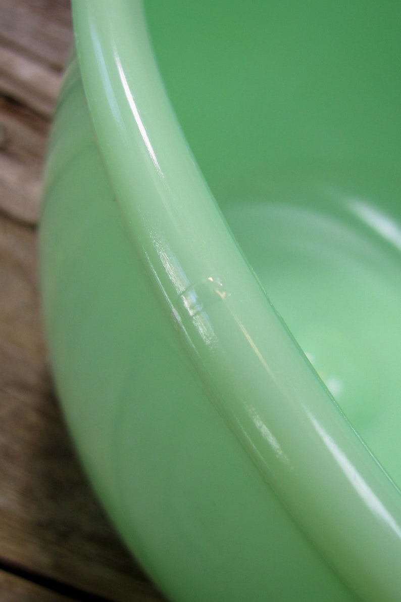 Vintage Large Jadeite Mixer Bowl 9.5 Beaded Rim Mint Etsy