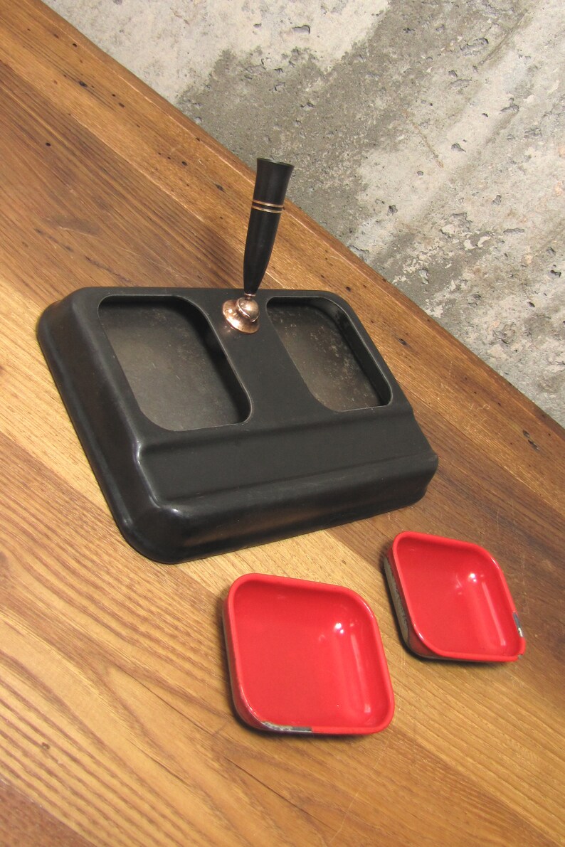 Vintage Art Deco Pen Holder With Trays Bank Office Desk Etsy