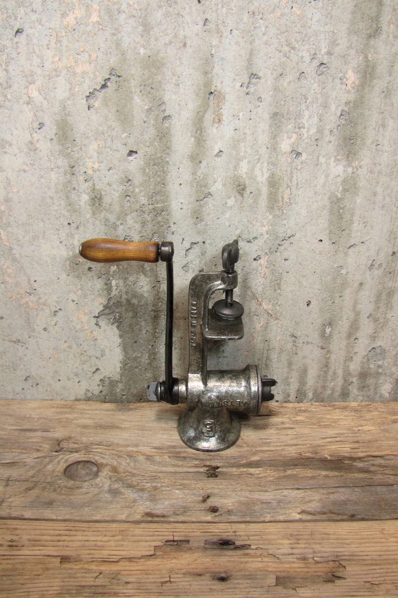 Antique Keystone No. 5 Cast Iron Clamp Meat Grinder C.I. Co. Etsy