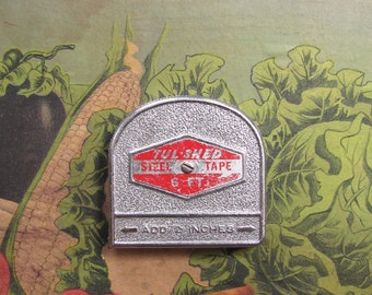 Vintage Tul-Shed 6 FT. Rule Metal Carpenter's Steel Tape Measure Made in U.S.A.