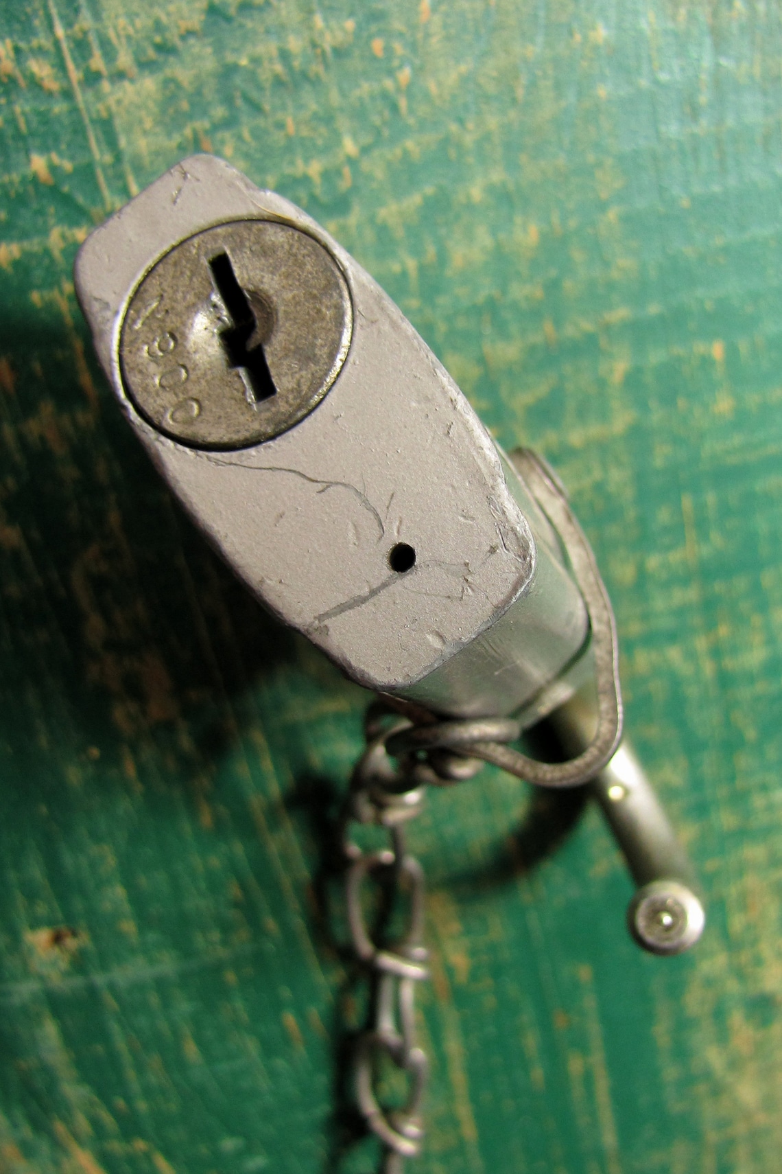 Vintage Chicago Lock Co. Padlock with 2 Keys Chain Hardware Etsy