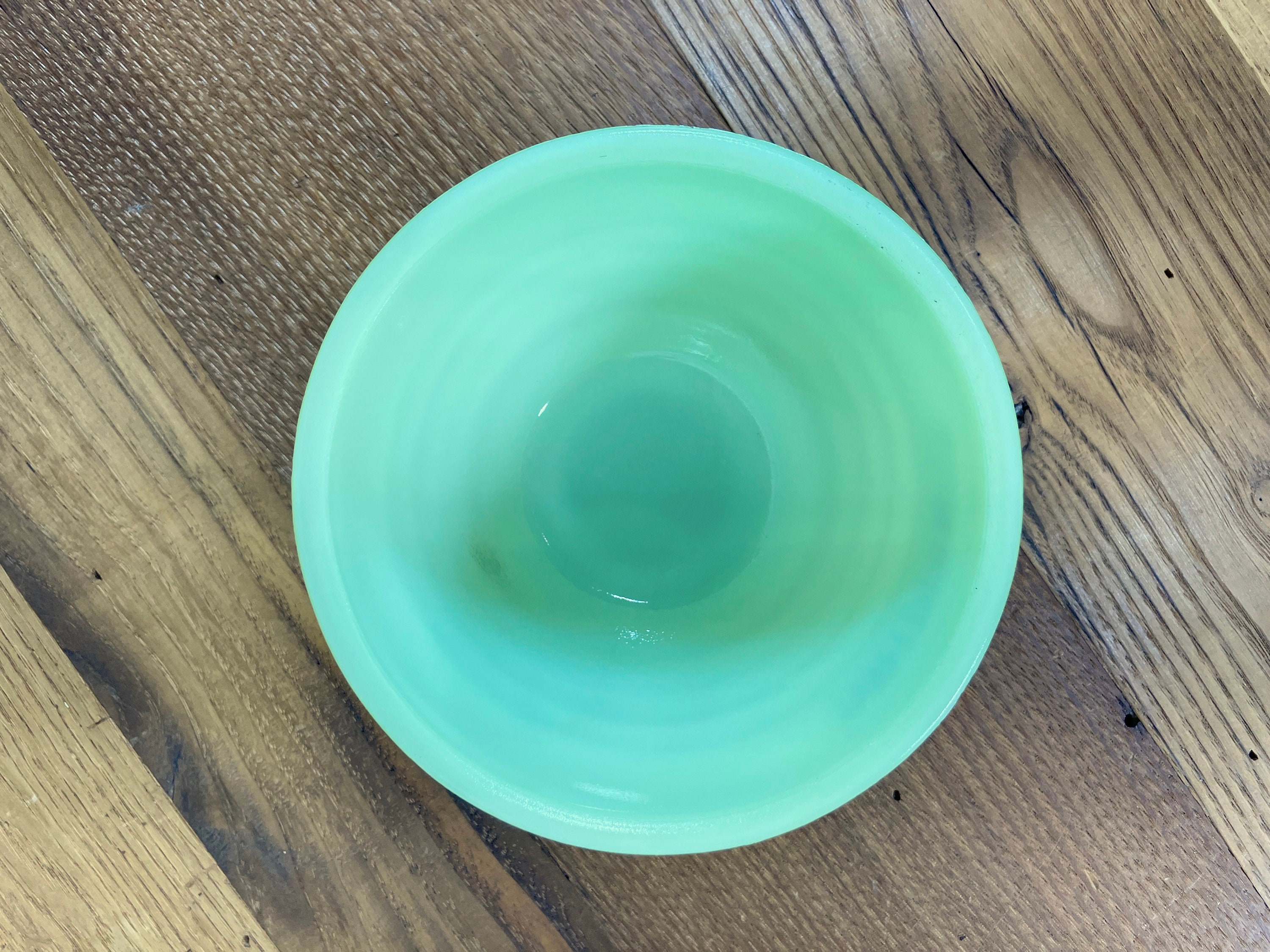 Vintage Rare Jadeite Drippings Jar With Lid Jeannette Round Vintage Rare Jadeite Drippings Jar With Lid Jeannette Round
