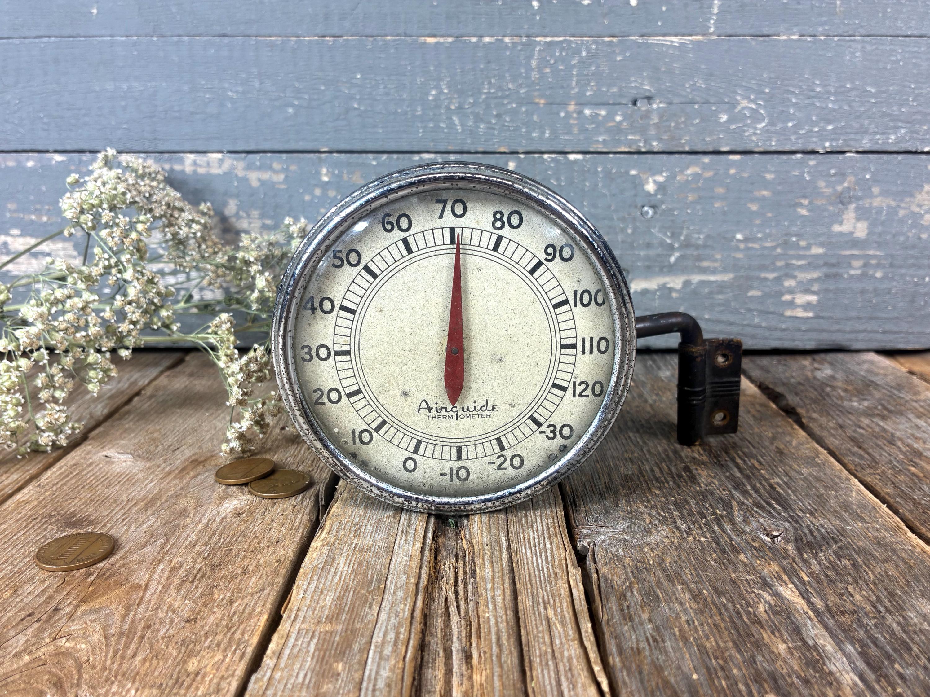 Antique Temperature Gauge - Etsy